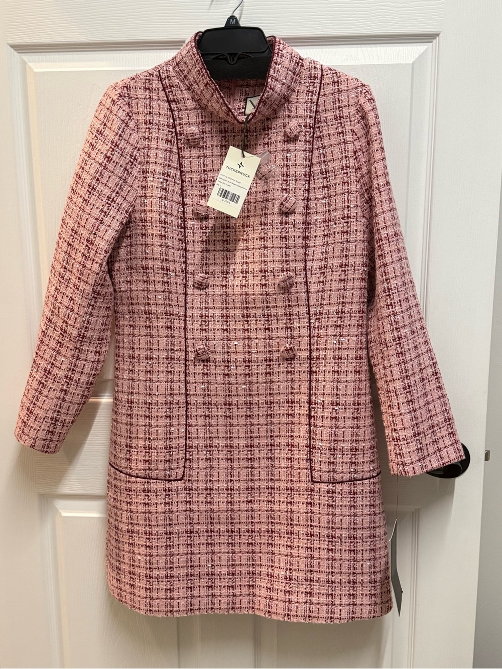 Tuckernuck Rhubarb / Prismatic Tweed Radziwill Mini Dress